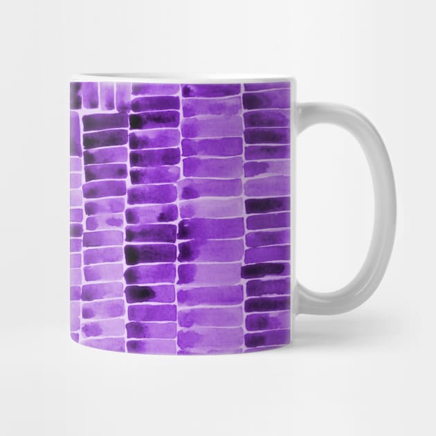 Watercolor abstract rectangles - purple by wackapacka